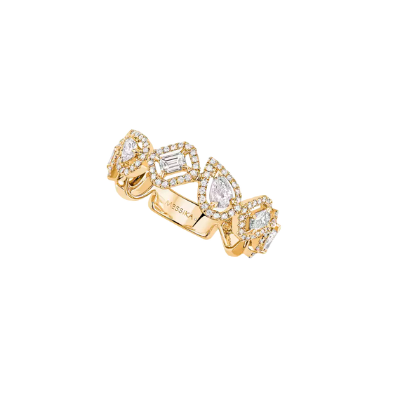 My Twin Wedding Ring Yellow Gold Diamond Ring