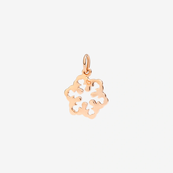 Pendentif Flocon De Neige Or Rose & Diamants