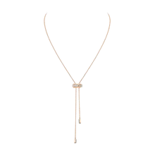  Collier cravate Moderniste Collier Diamant Or Rose