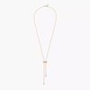 Collier cravate Moderniste Collier Diamant Or Rose