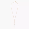 Moderniste tie necklace Moderniste pink gold diamond tie necklace