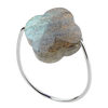 Ring, Labradorite, White Gold