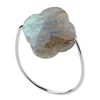 Ring, Labradorite, White Gold