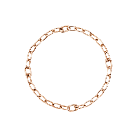 Bracelet Maillons Ouvrants Argent Doré
