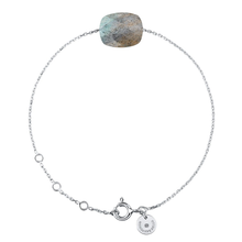  Bracelet, Labradorite, White Gold