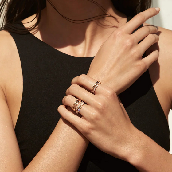 Bague pour homme et femme en or rose. Bague Capture Me Akillis RCA0005-OR