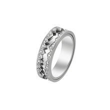  Bague pour homme et femme en or blanc 18 carats et diamants blancs. Bague Capture in Motion Akillis RCA0017-OG