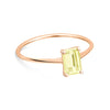 Bague pour femme en or rose et pierre quartz citron. Bague Cocktail Ginette NY RCOKLQ4