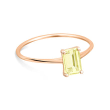  Bague pour femme en or rose et pierre quartz citron. Bague Cocktail Ginette NY RCOKLQ4