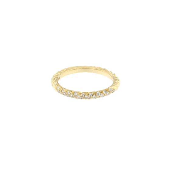 Bague pour femme en or jaune et diamants blancs. Bague Diamants Dinos Karalis DA00714-011-01-53
