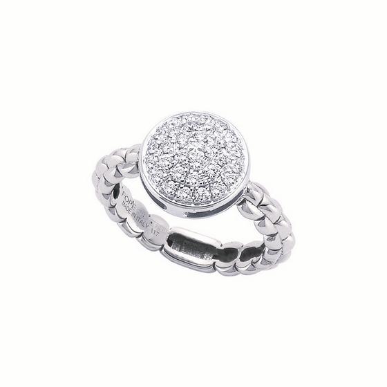 Bague pour femme en or blanc et diamants blancs. Bague Eka Fope 73701AX_PB_B_XBX_140