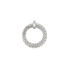 Bague double pour femme en or blanc et diamants blancs. Bague Double Mesh Prima Flex'it Fope 74008AX_BB_B_XBX