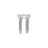 Bague double pour femme en or blanc et diamants blancs. Bague Double Mesh Prima Flex'it Fope 74008AX_BB_B_XBX