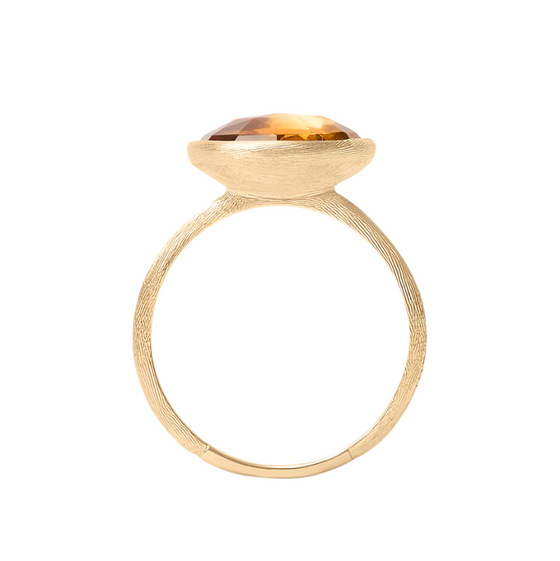 Bague pour femme en or jaune 18 carats et citrine. Bague Jaipur Colour Marco Bicego AB586-QG01