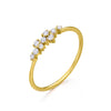 Bague pour femme en or jaune et diamants blancs. Bague Le Carré GA056OA