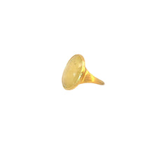  Bague pour femme en or jaune 18 carats et saphir jaune. Bague Lunaria Marco Bicego AB526-ZM73-55