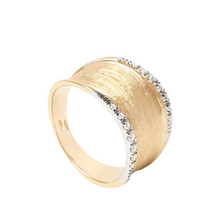  Bague pour femme en or jaune 18 carats et diamants blancs. Bague Lunaria Marco Bicego AB550B-55