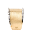 Bague pour femme en or jaune 18 carats et diamants blancs. Bague Lunaria Marco Bicego AB550B-55