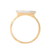 Bague pour femme en or jaune 18 carats et diamants blancs. Bague Lunaria Marco Bicego AB581-B