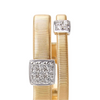 Bague pour femme en or jaune 18 carats et diamants blancs. Bague Masai Marco Bicego AG324-B2-YW-M5