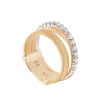 Bague pour femme en or jaune 18 carats et diamants blancs. Bague Masai Marco Bicego AG329-B-YW-M5-53