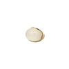 Bague pour femme en or jaune et diamants blancs avec un superbe cabochon en quartz blanc. Bague Michaud 120268