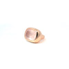Elégante bague pour femme en or rose et quartz rose. Bague Michaud 157702