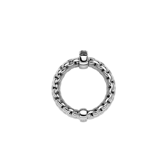 Bague pour femme en or blanc et diamants noirs. Bague Panorama Flex'it Fope 52504AX_BN_B_XBX_00L