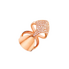 Bague pour femme en or rose et diamants blancs. Bague Python Akillis RPY0013