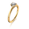 Bague de fiançailles en platine ou en or blanc, jaune ou rose 18 carats avec un solitaire en diamant. Bague Meister 111.2174