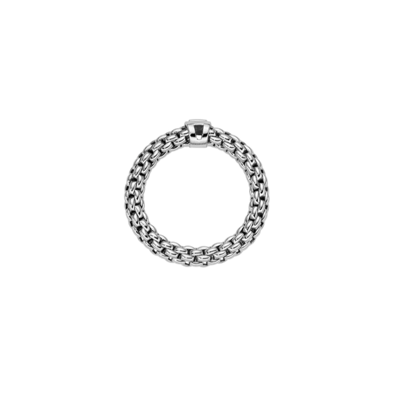 Bague pour homme et femme en or blanc et diamant blanc. Bague Souls Flex'it Fope 09E08AX_BB_B_XBX_00M