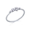 Bague pour femme en or blanc et diamants blancs. Bague Le Carré GA056OB