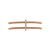 Bracelet pour homme et femme en or rose et diamans blancs: Bracelets Prima Double Mesh Flex'it FOPE 74008BX_BB_R_XBX