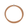 Bracelet pour homme et femme en or rose et diamans blancs: Bracelets Prima Double Mesh Flex'it FOPE 74008BX_BB_R_XBX
