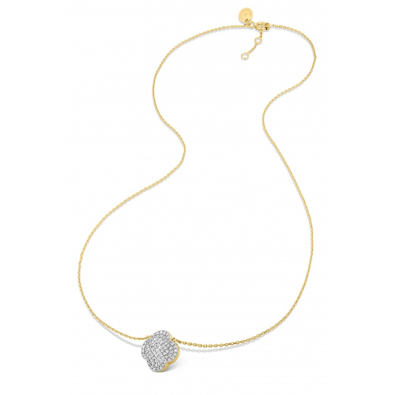 Chance Necklace Diamonds Set In Yellow Gold