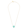 Collier, Amazonite, Or Jaune