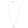 Collier, Amazonite, Or Jaune