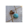 Collier, Amazonite, Or Jaune