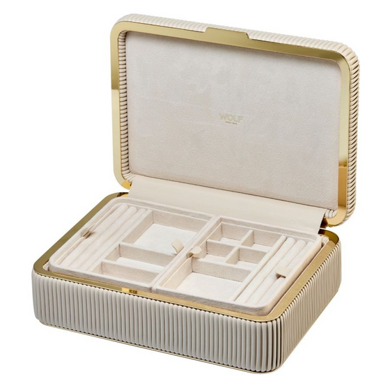 Bella Medium Jewellery Box - Bone