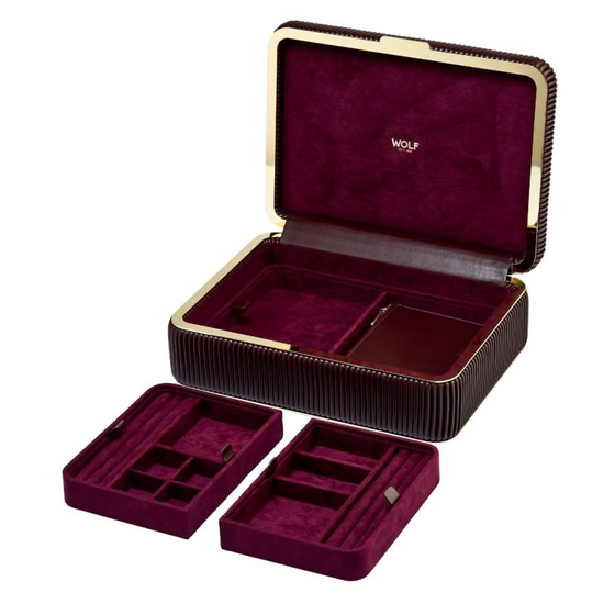 Bella Medium Jewellery Box - Bordeaux