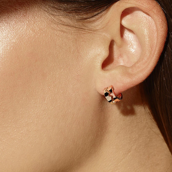 Boucle d'oreille pour homme et femme en or jaune. Boucle d'oreille Capture Me Akillis ECA0020