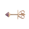Boucle d'oreille pour homme et femme en or rose et rhodolites. Boucle d'Oreille Friday Night Alessandra Dona ERR081