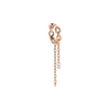 Boucle d'Oreille pour femme en or rose et diamants. Boucle d'Oreille Passenger Kismet by Milka N0EA01410552Y00.001