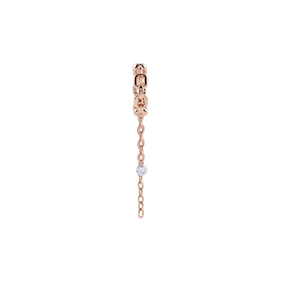 Boucle d'Oreille pour femme en or rose et diamants. Boucle d'Oreille Passenger Kismet by Milka N0EA01410552Y00.001