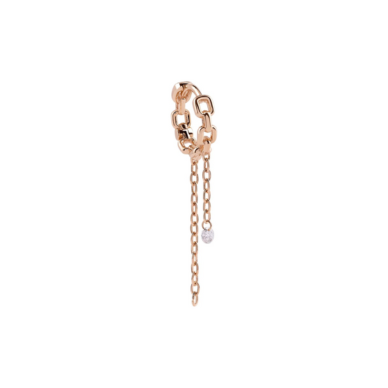 Boucle d'Oreille pour femme en or rose et diamants. Boucle d'Oreille Passenger Kismet by Milka N0EA01410552Y00.001