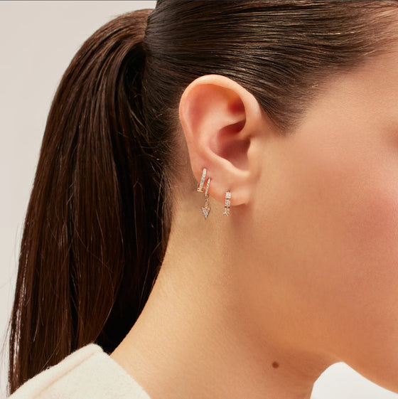 Boucle d'Oreille pour femme en or rose et diamants. Boucle d'Oreille Victory Kismet by Milka N0EA01410623Y00