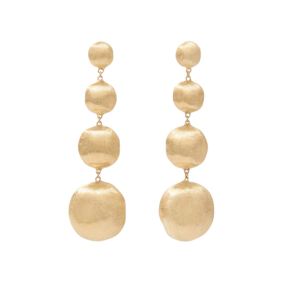 Boucles d'oreilles pour femme en or jaune 18 carats. Boucles d'Oreilles Africa Marco Bicego OB937-P