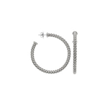  Boucles d'oreilles créoles pour femme en or blanc. Boucles Oreilles Essentials Flex'it Fope 03E06OX_XX_B_XXX_000