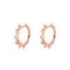 Boucles d'oreilles pour homme et femme en or rose motif à pointe. Boucles d'oreilles Friday Night Alessandra Dona ERP103