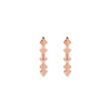 Boucles d'oreilles pour homme et femme en or rose motif à pointe. Boucles d'oreilles Friday Night Alessandra Dona ERP103
